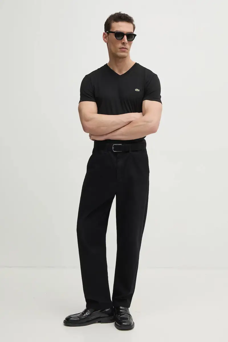 Lacoste T-shirt Uomo Nero 3426582 miniatura 2