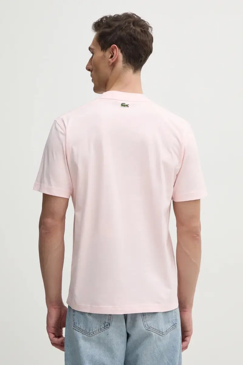 Lacoste T-shirt Uomo Rosa 2722604 miniatura 3
