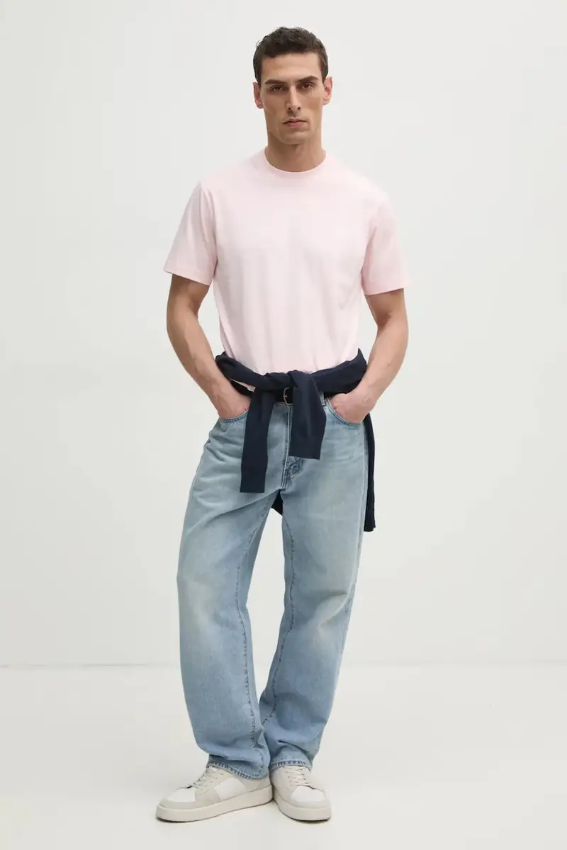 Lacoste T-shirt Uomo Rosa 3427653 miniatura 2