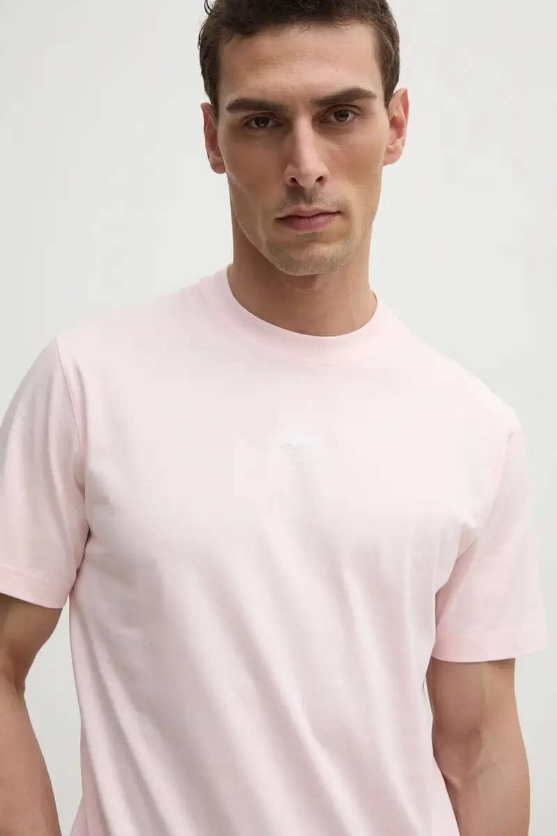 Lacoste T-shirt Uomo Rosa 3427653 miniatura 4