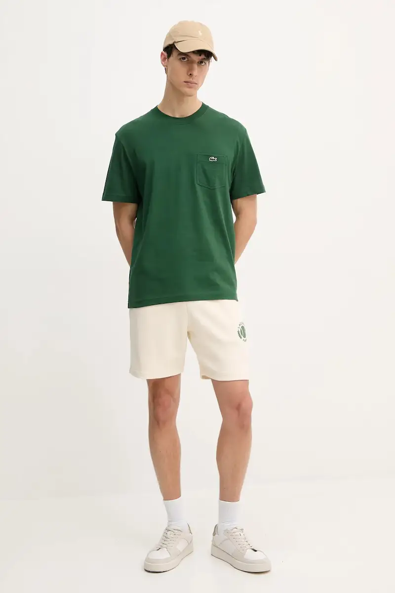 Lacoste T-shirt Uomo Verde 3427761 miniatura 2