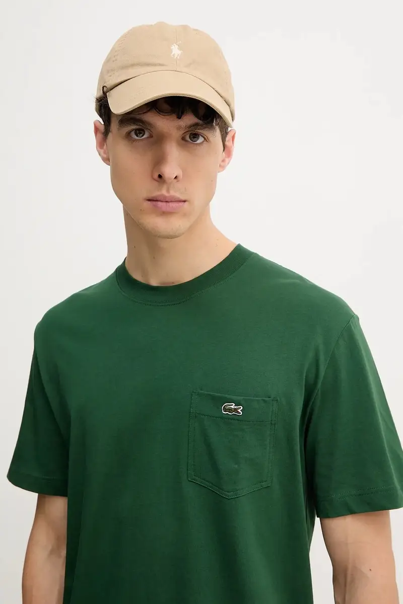 Lacoste T-shirt Uomo Verde 3427761 miniatura 4