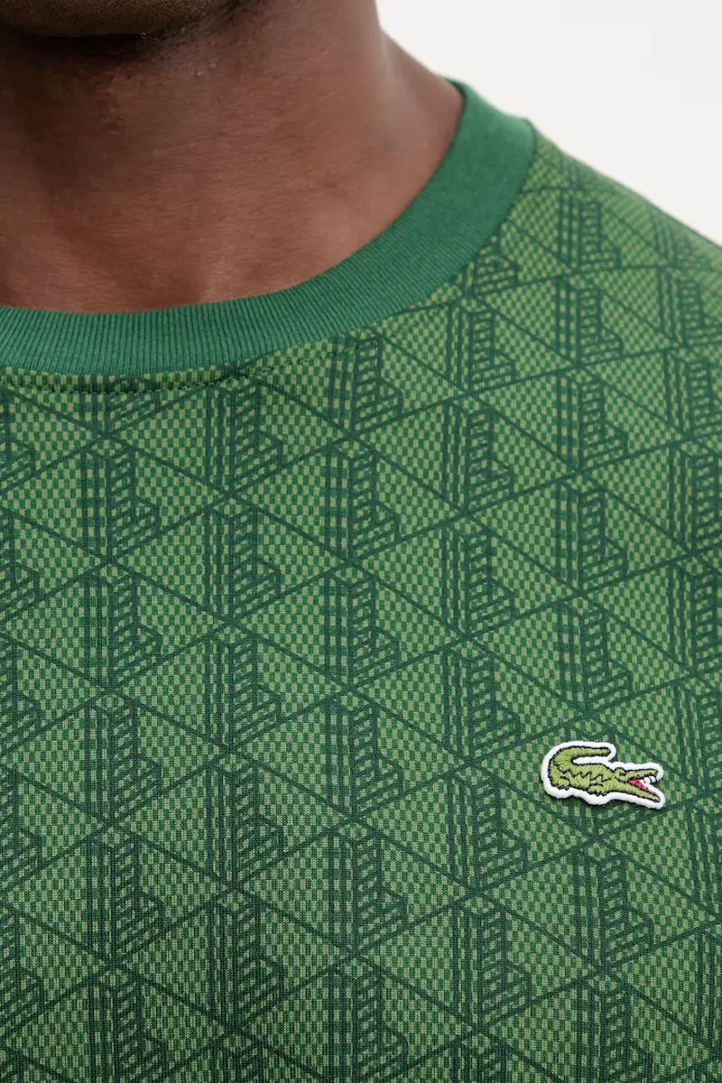 Lacoste T-shirt Uomo Verde 3121836 miniatura 5
