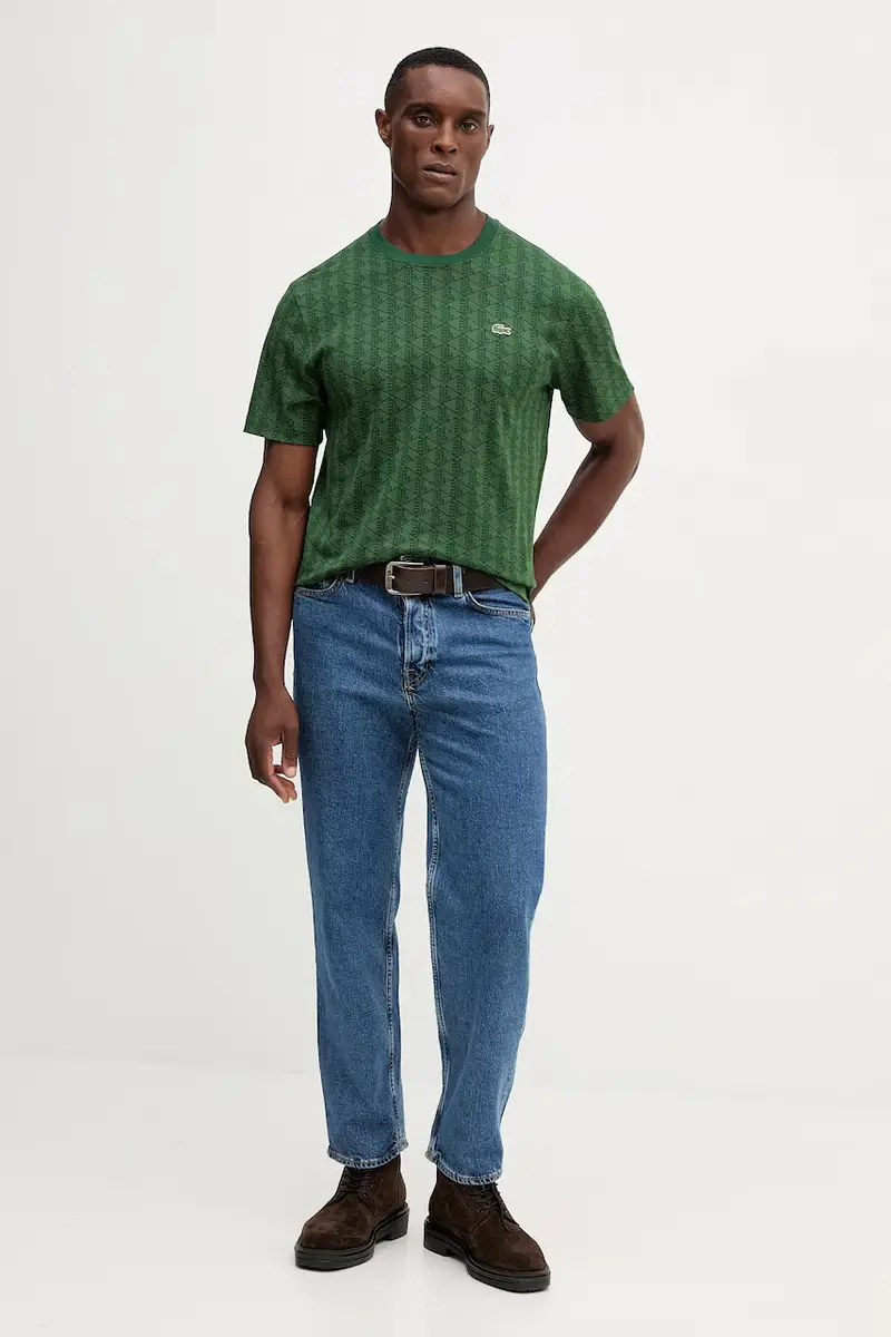 Lacoste T-shirt Uomo Verde 3427793 miniatura 2