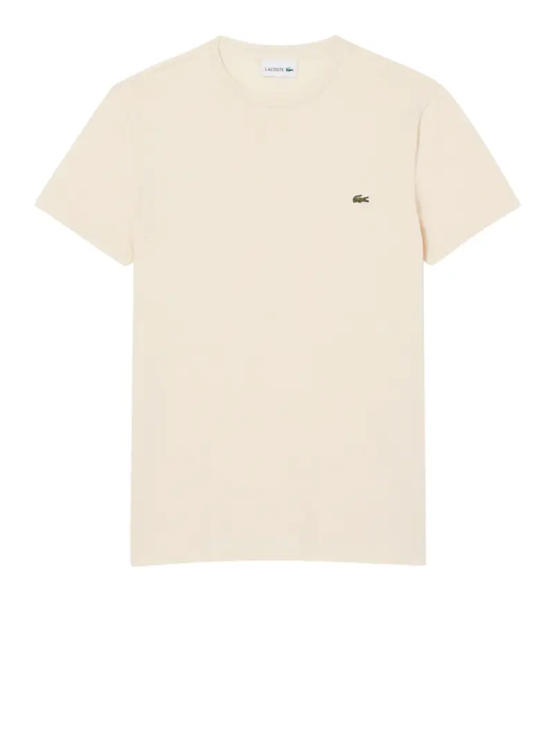 t-shirt lacoste da uomo - beige