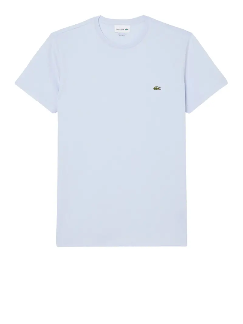 t-shirt lacoste da uomo - celeste