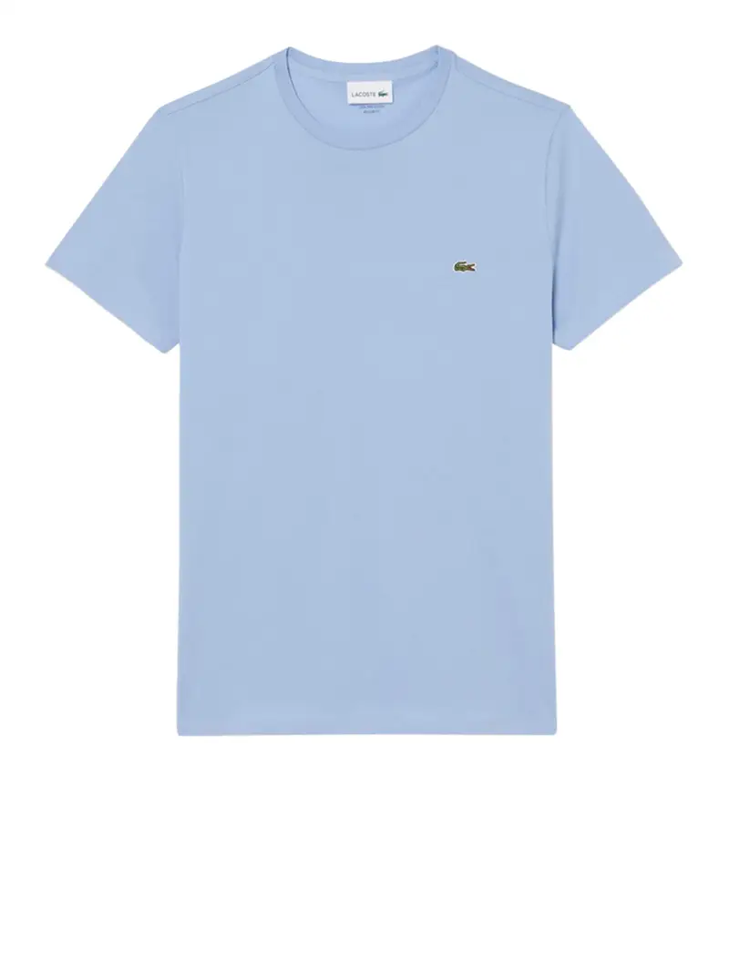 t-shirt lacoste da uomo - celeste