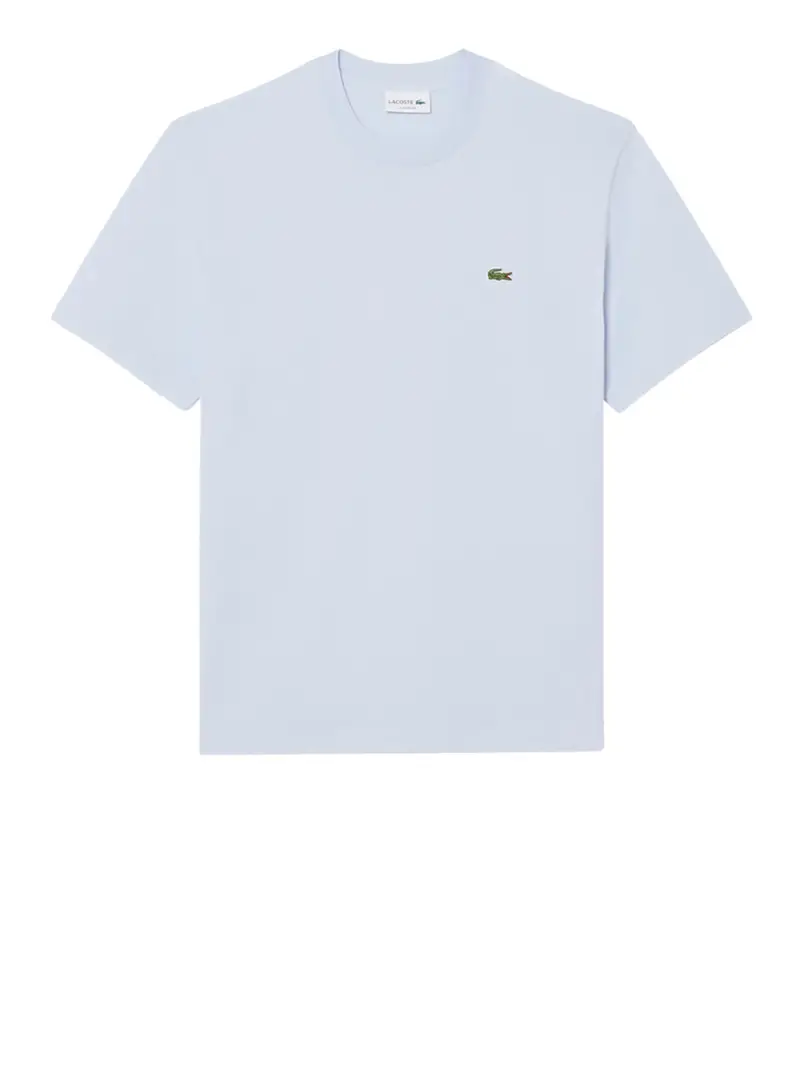 t-shirt lacoste da uomo - celeste