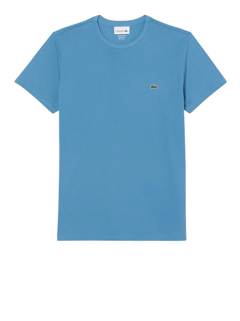 t-shirt lacoste da uomo - celeste