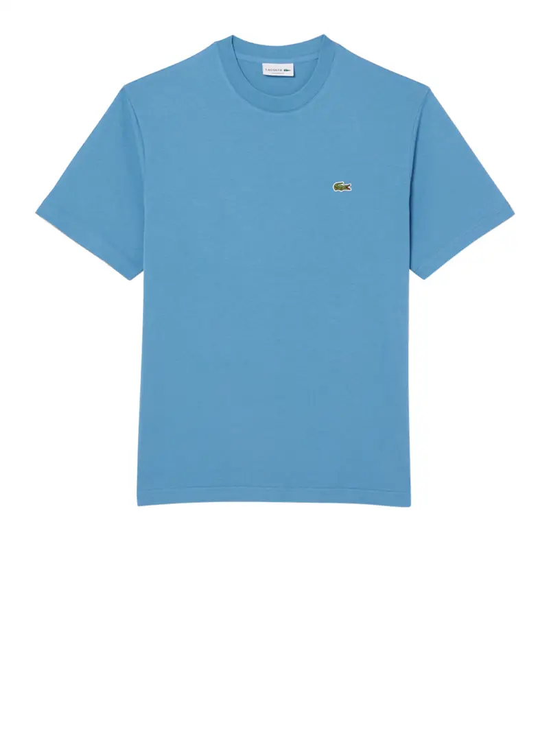 t-shirt lacoste da uomo - celeste