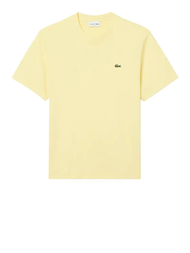 t-shirt lacoste da uomo - giallo