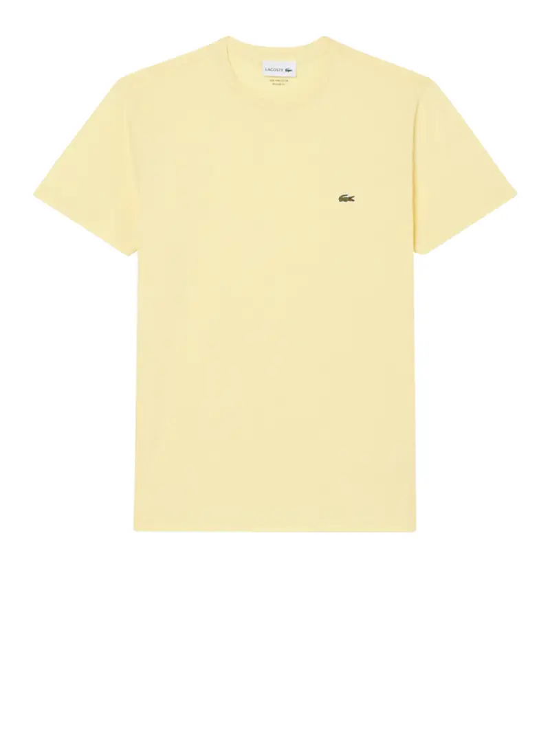 t-shirt lacoste da uomo - giallo