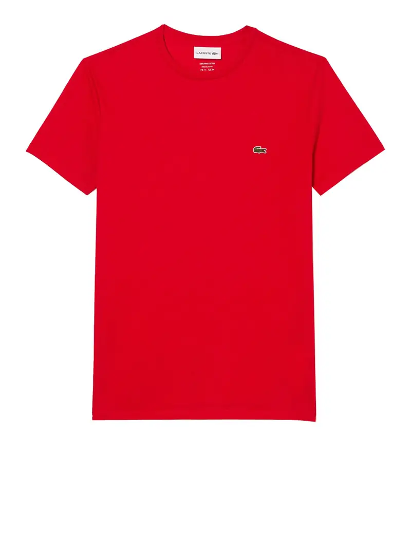 t-shirt lacoste da uomo - rosso