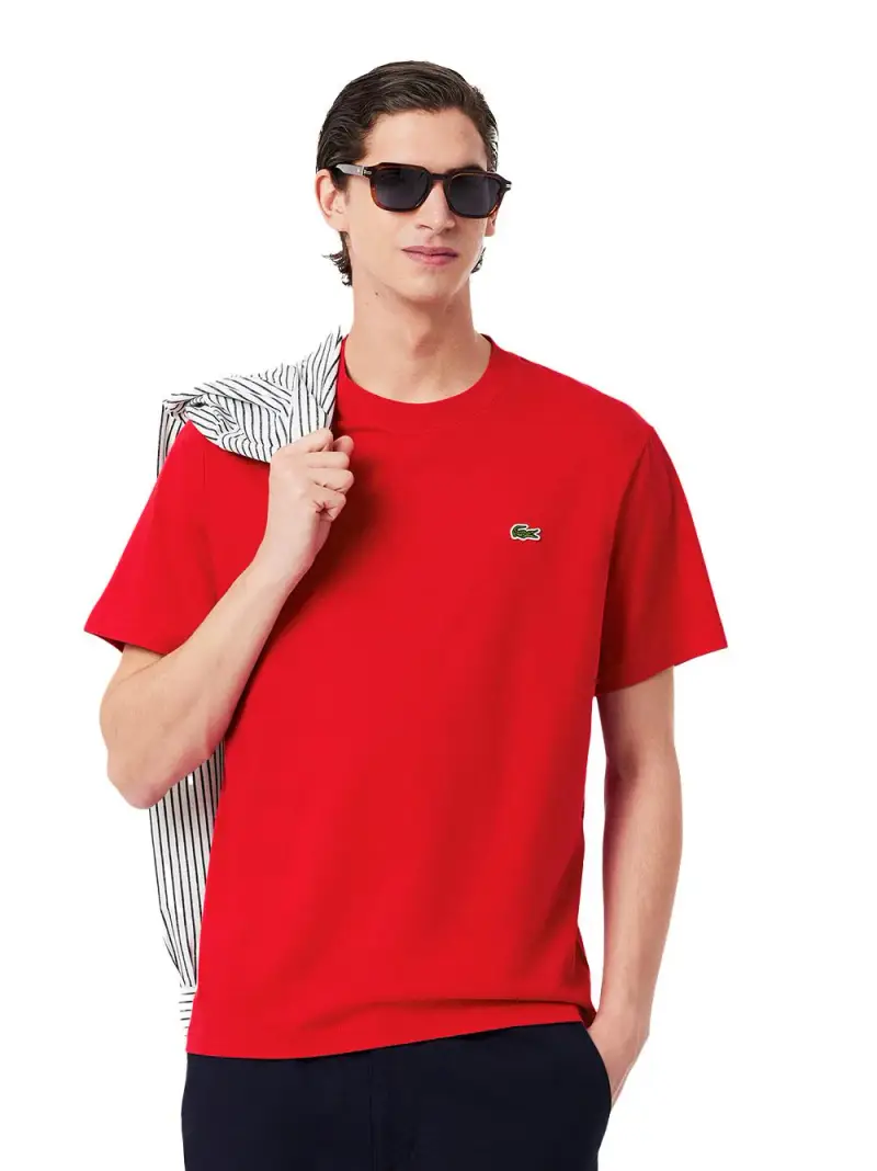 Lacoste T-shirt Rosso 2538946 miniatura 3