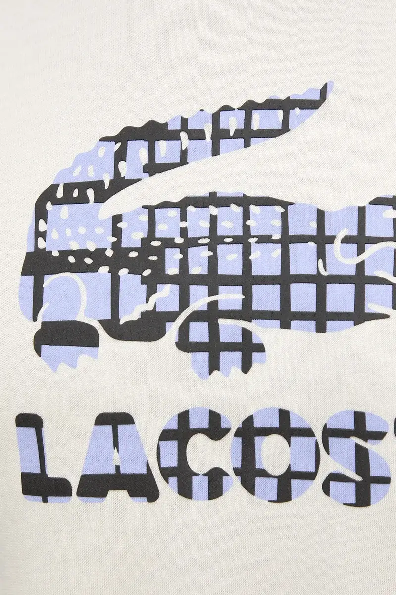 Lacoste T-shirt Uomo Beige 3423451 miniatura 5