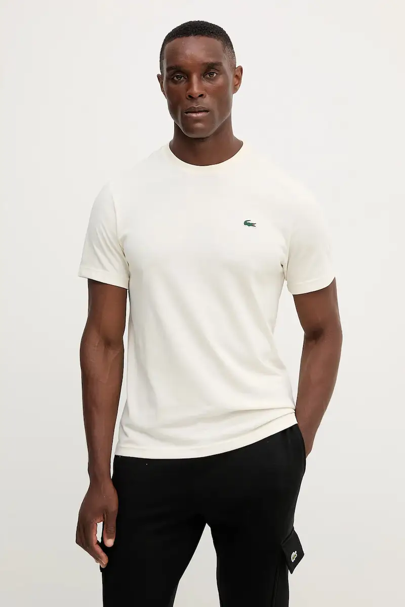 Lacoste T-shirt Uomo Beige 3423466 miniatura 3