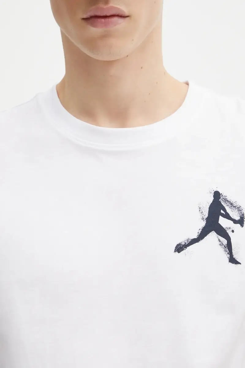 Lacoste T-shirt Uomo Bianco 3406413 miniatura 5