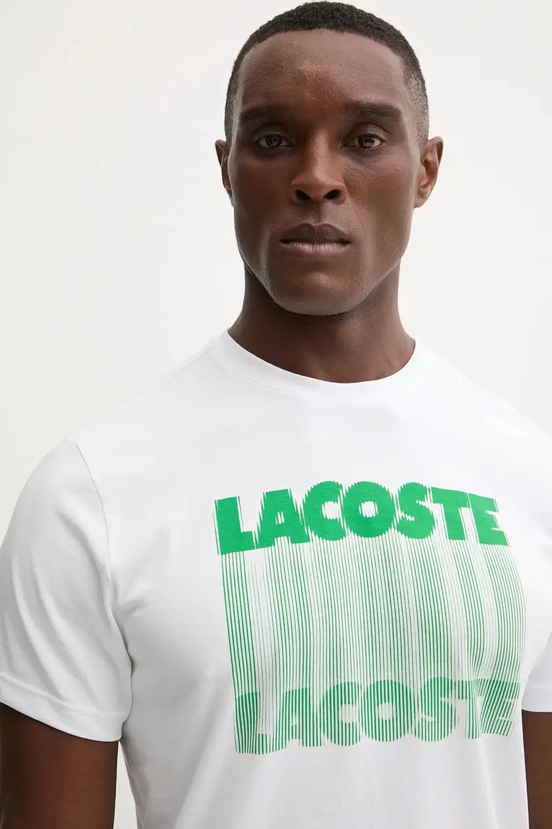 Lacoste T-shirt Uomo Bianco 3423603 miniatura 4