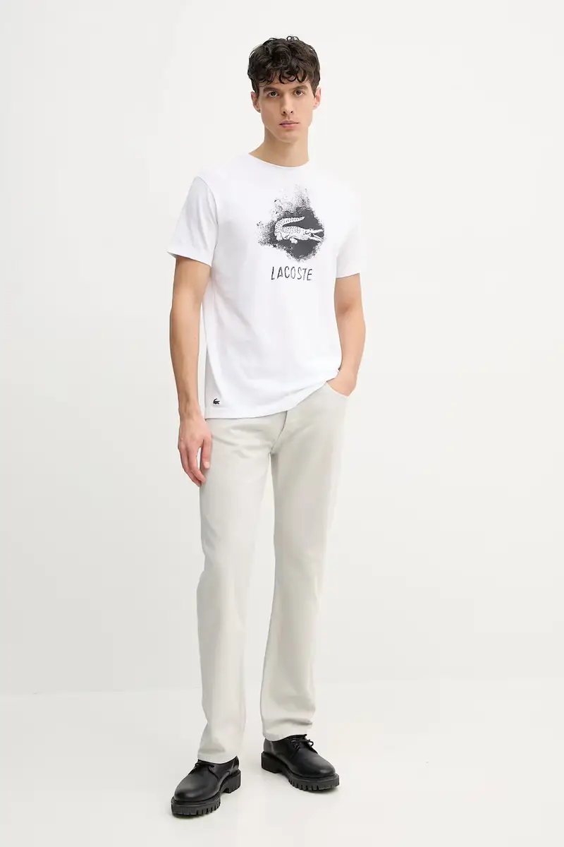 Lacoste T-shirt Uomo Bianco 3423583 miniatura 2
