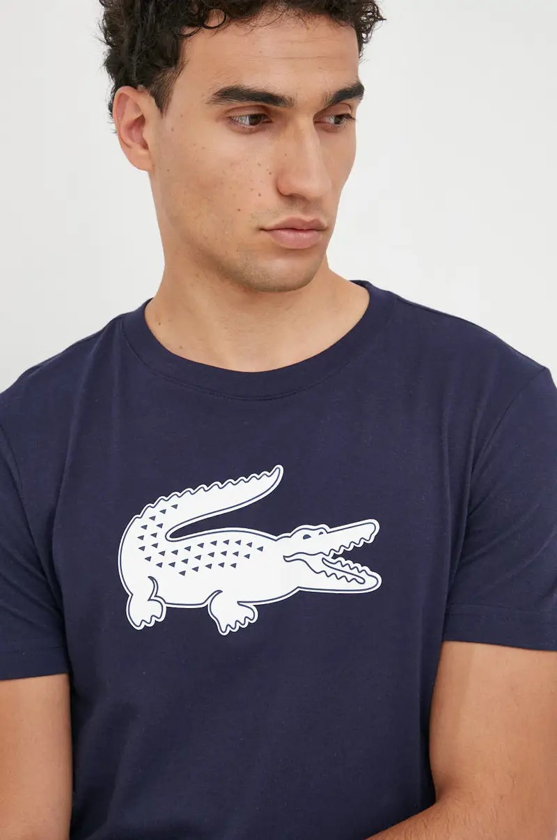 Lacoste T-shirt Uomo Blu 3423760 miniatura 4