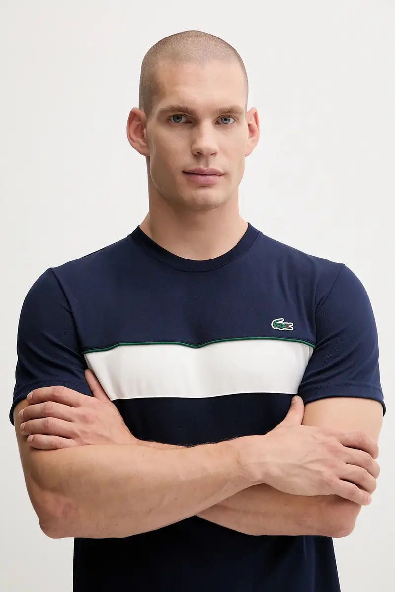 Lacoste T-shirt Uomo Blu 3424097 miniatura 4