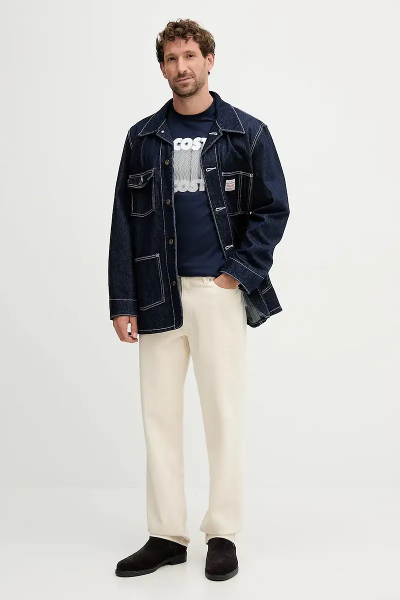 Lacoste T-shirt Uomo Blu 3424112 miniatura 2