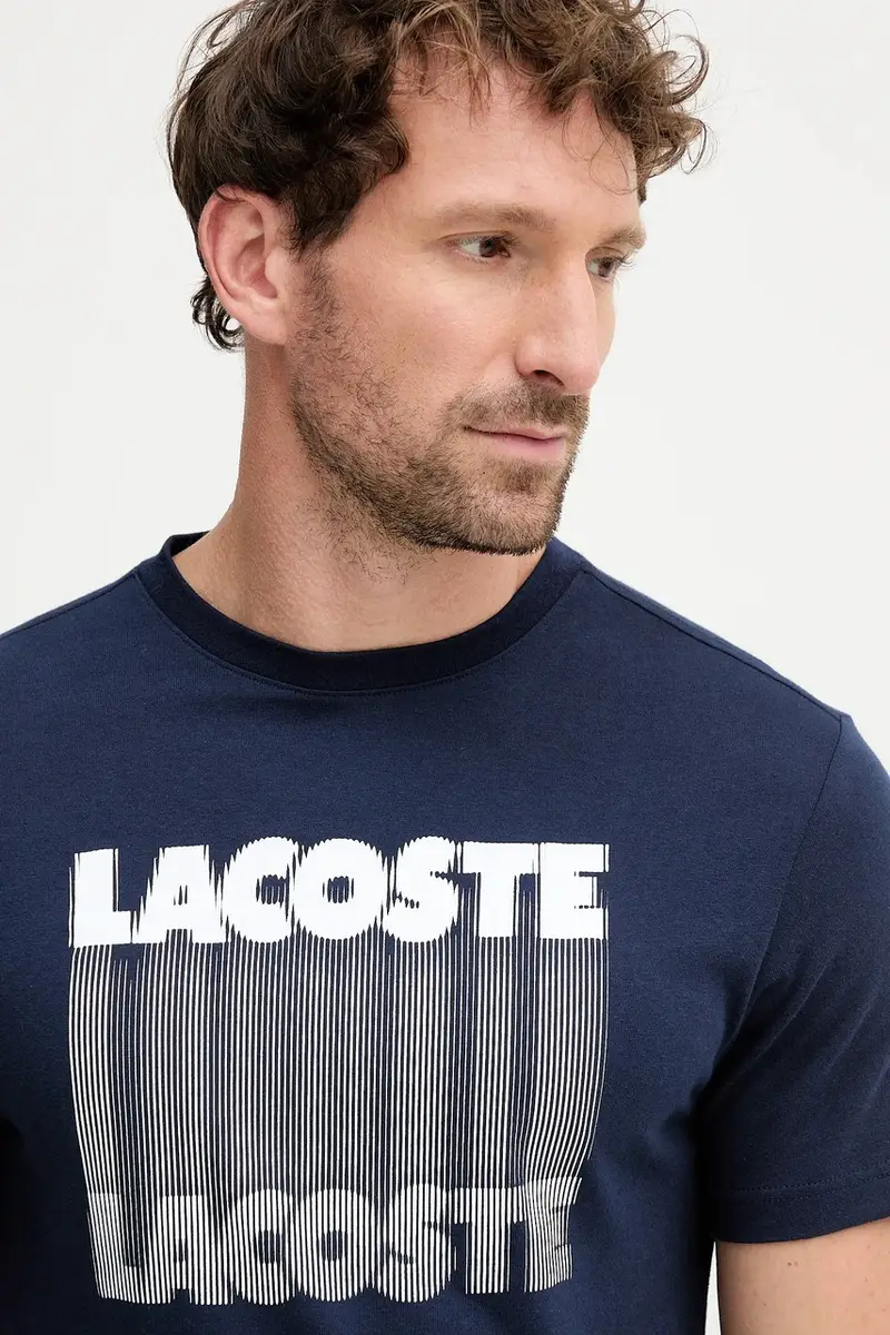 Lacoste T-shirt Uomo Blu 3424112 miniatura 4