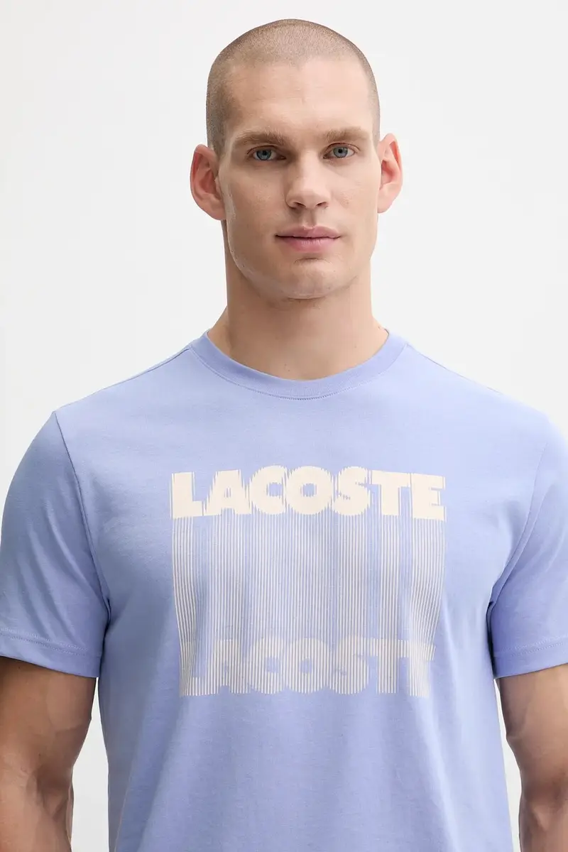 Lacoste T-shirt Uomo Blu 3423714 miniatura 4