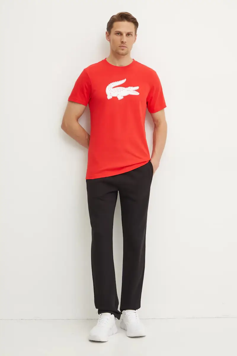 Lacoste T-shirt Uomo Rosso 3427696 miniatura 2