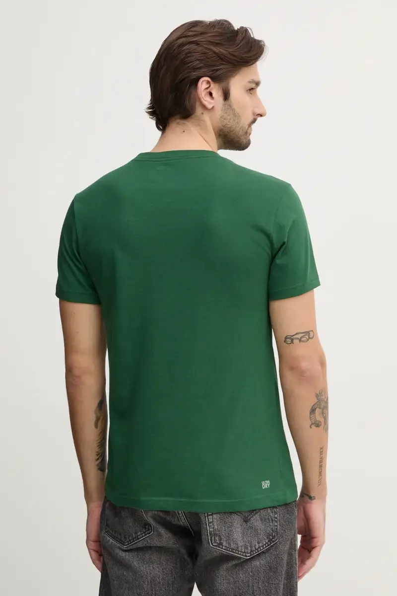 Lacoste T-shirt Uomo Verde 3427733 miniatura 3
