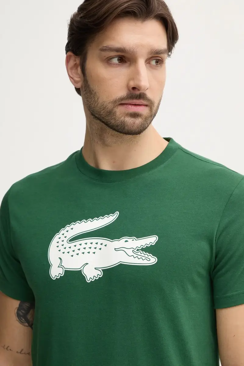 Lacoste T-shirt Uomo Verde 3427733 miniatura 4