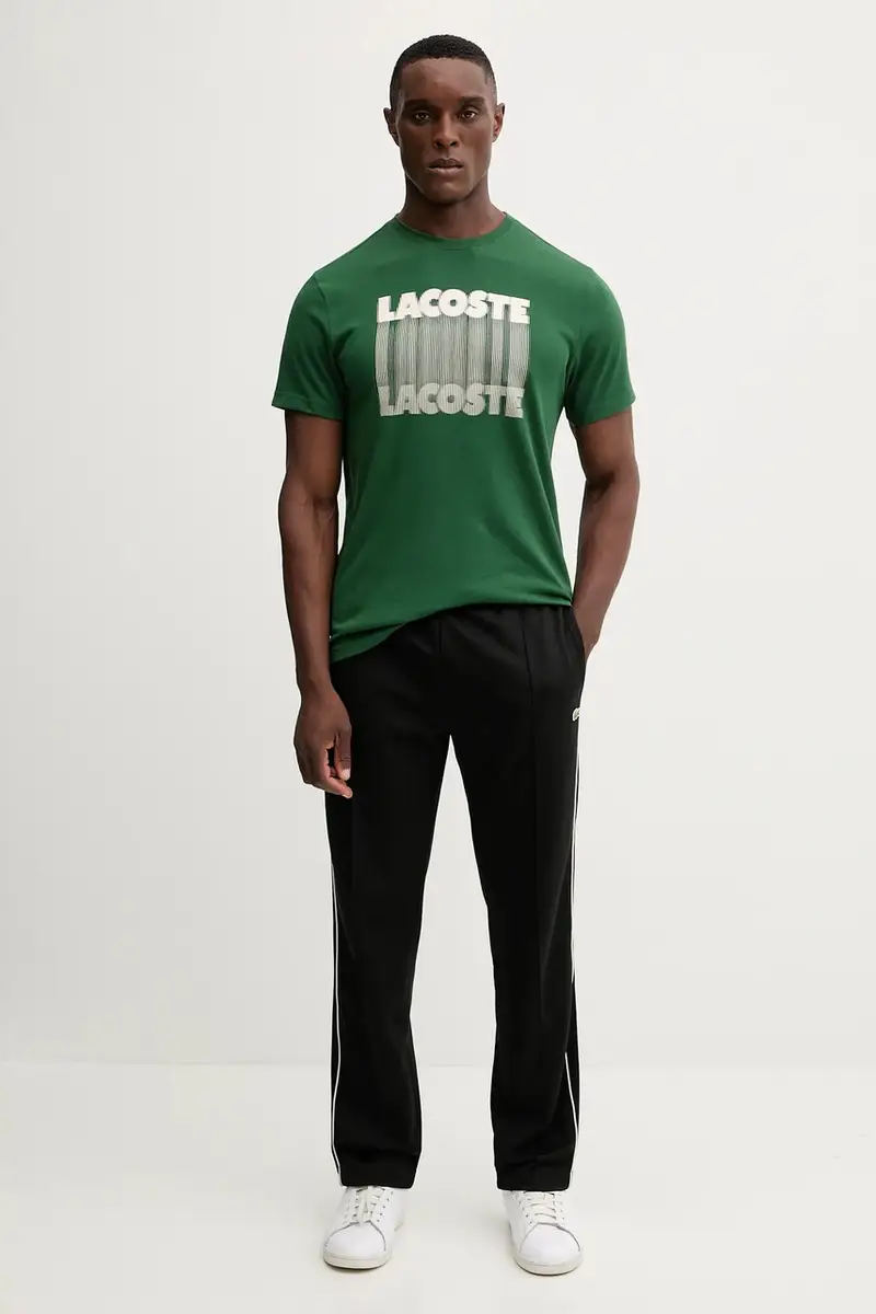 Lacoste T-shirt Uomo Verde 3427790 miniatura 2