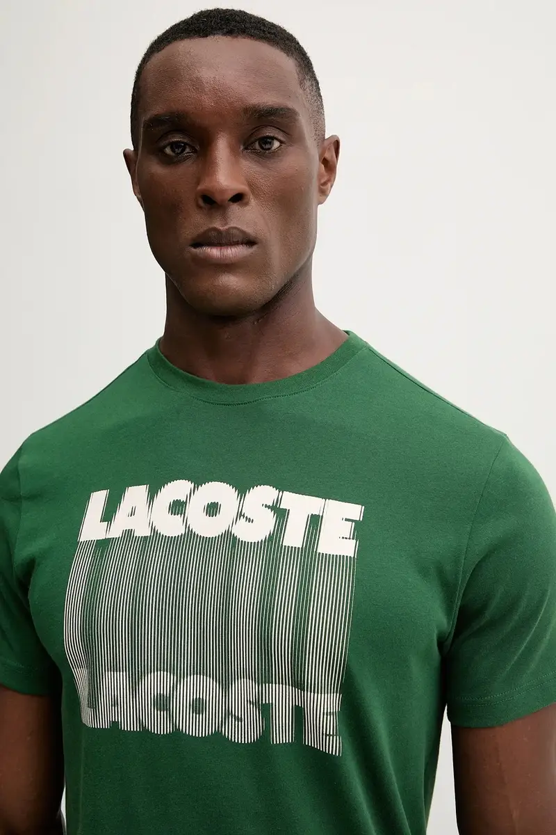 Lacoste T-shirt Uomo Verde 3427790 miniatura 4