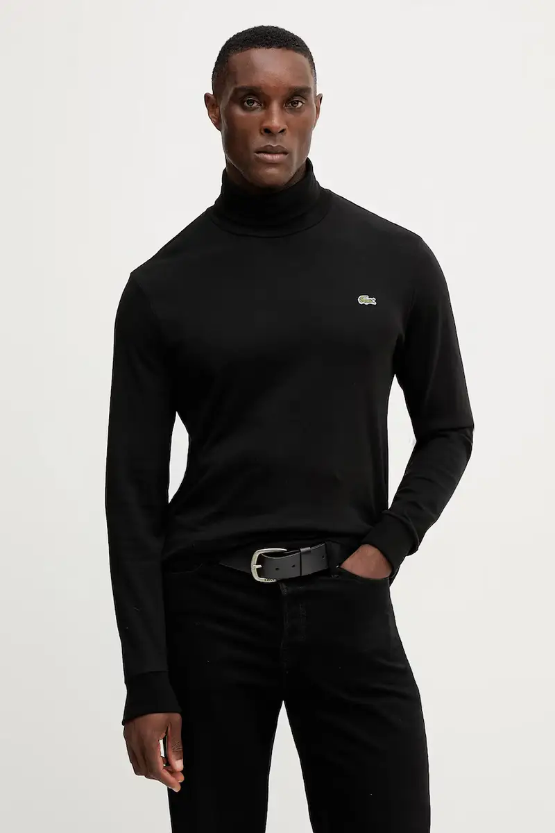 top a maniche lunghe in cotone colore blu navy UH2828 Nero