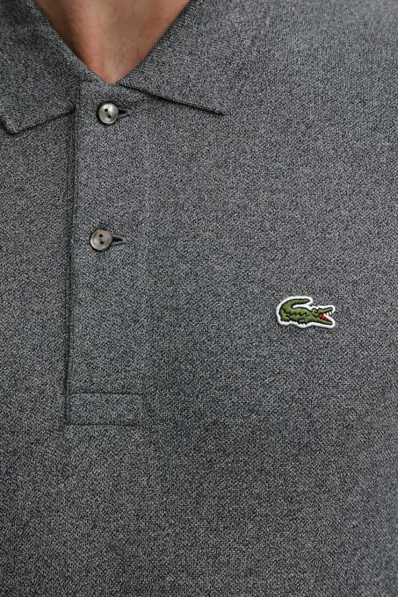 top a maniche lunghe in cotone colore grigio L1313 miniatura 5