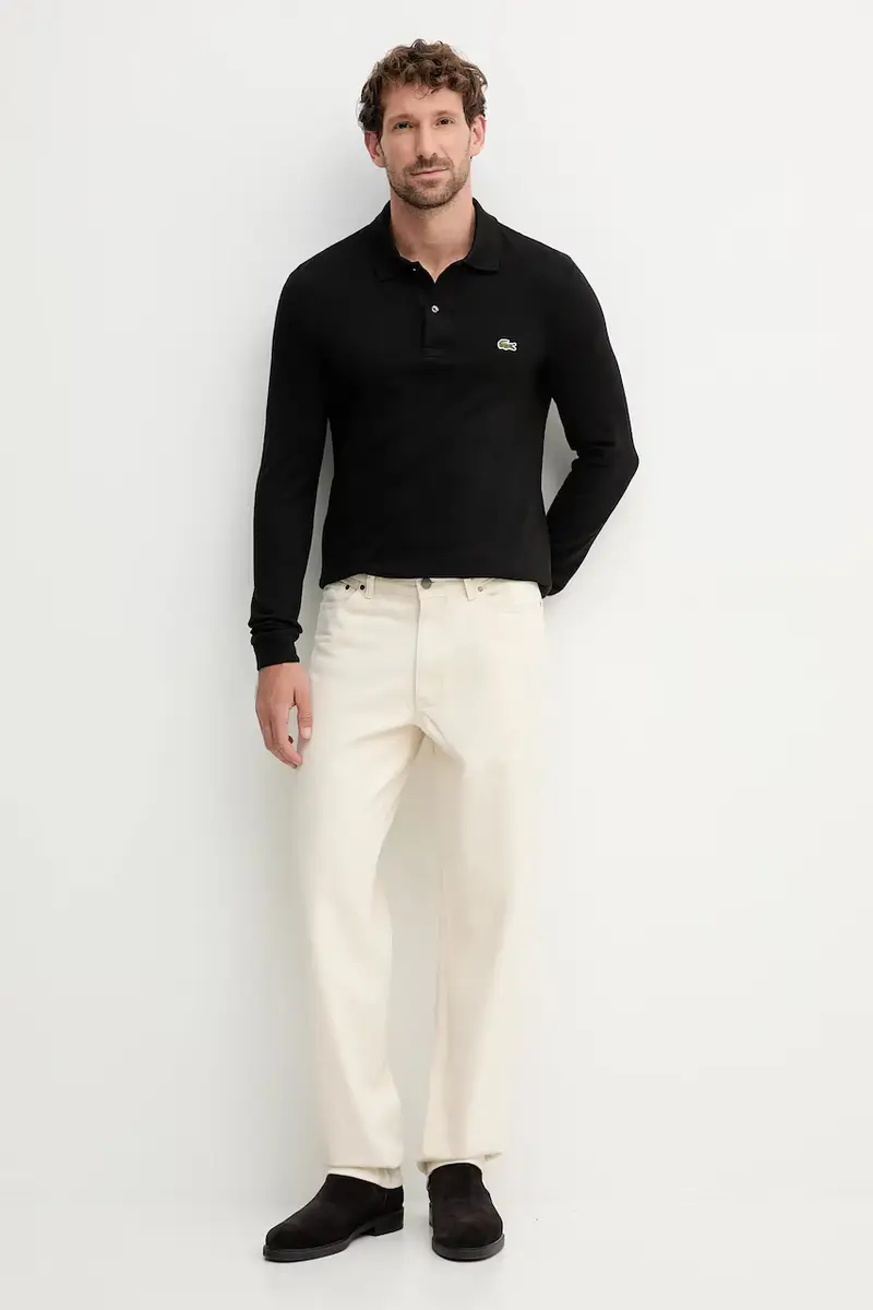 top a maniche lunghe in cotone colore verde PH4013 Nero miniatura 2