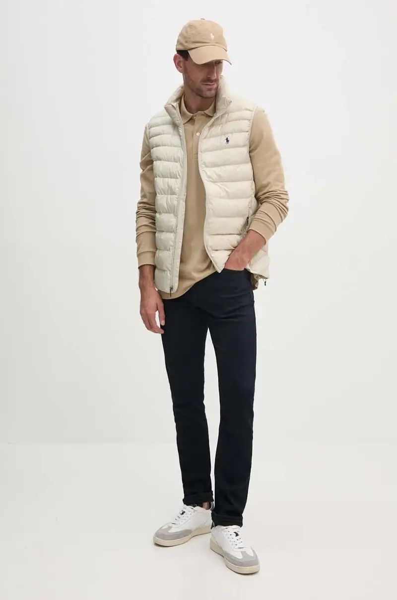 Lacoste Top Uomo Beige 3423367 miniatura 2