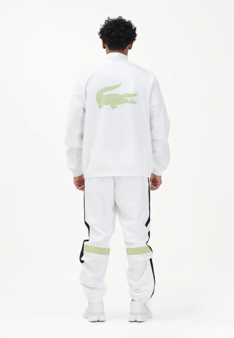 Tuta bianca da uomo con stampa miniatura 3