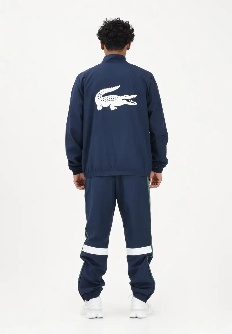 Tuta blu da uomo con stampa miniatura 3