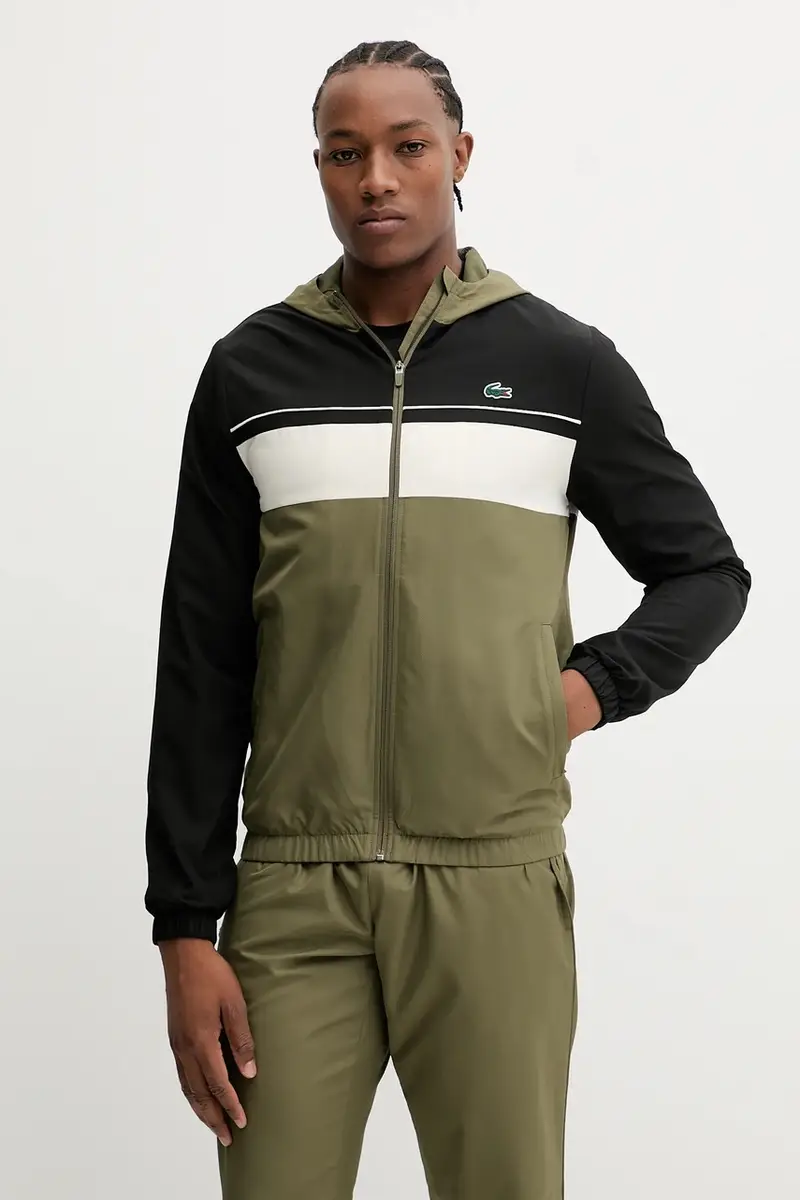 tuta da ginnastica uomo colore nero WH2661 Verde miniatura 2