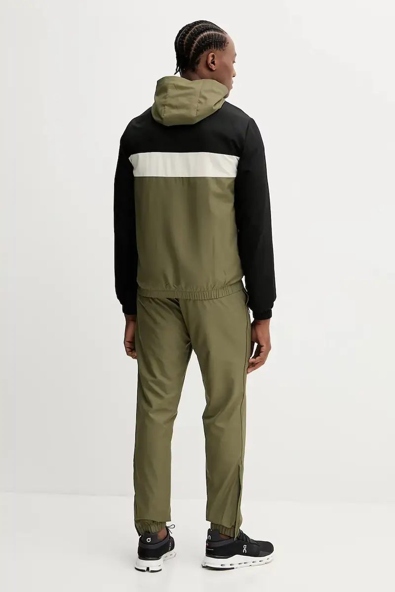 tuta da ginnastica uomo colore nero WH2661 Verde miniatura 4