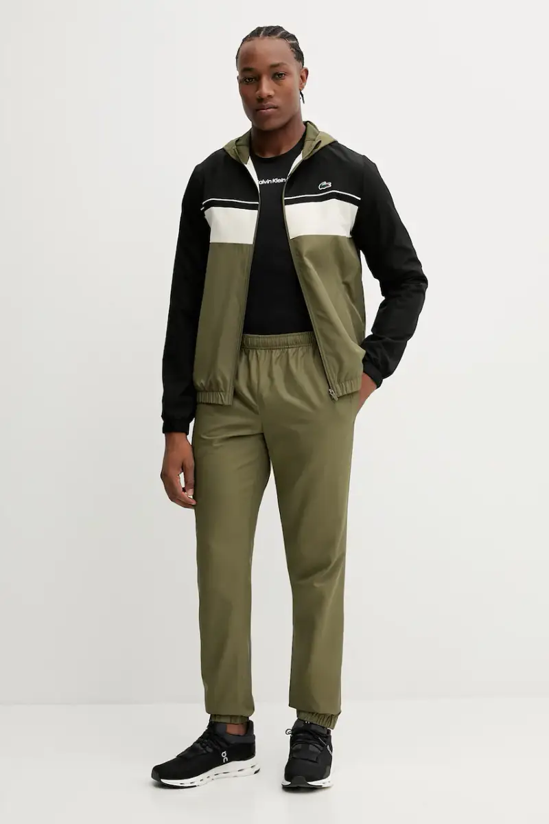 tuta da ginnastica uomo colore nero WH2661 Verde