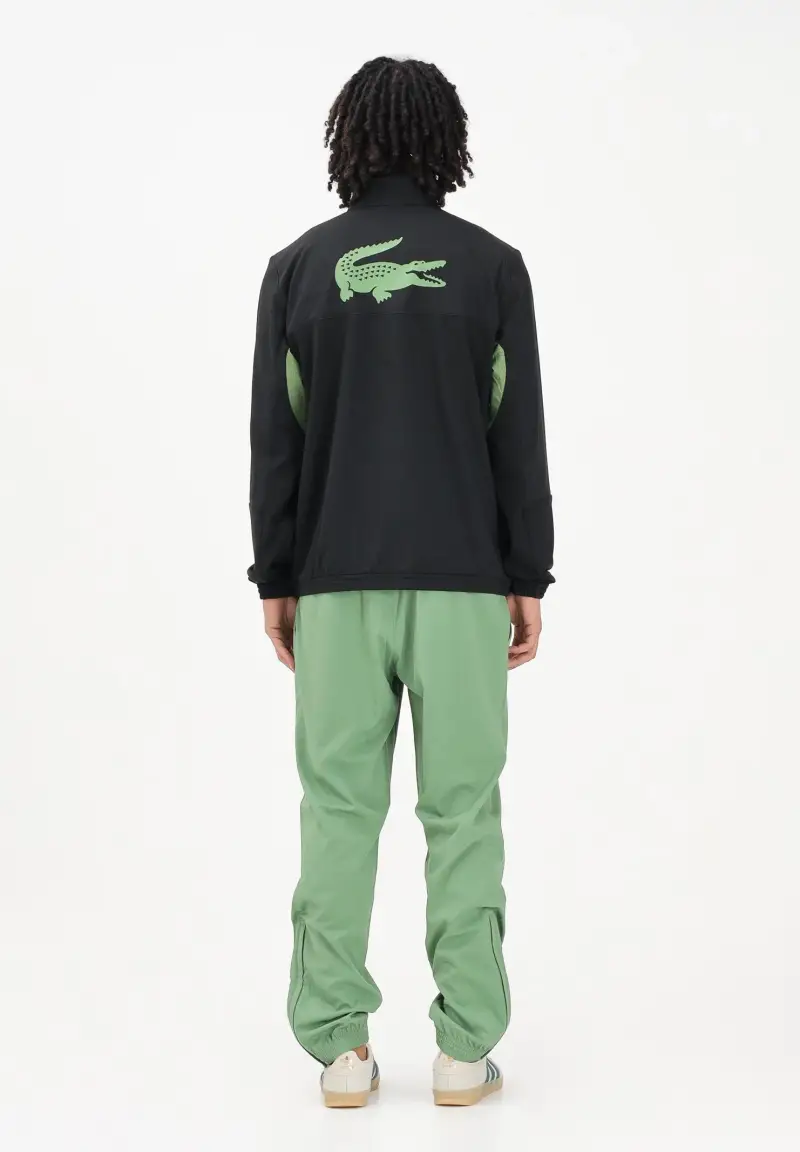 Tuta Lacoste Tennis x Daniil Medvedev nera e verde da uomo miniatura 3