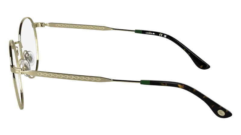Lacoste Unisex L2308 714 Montature da vista Metallo Oro Squadrata Normale miniatura 2