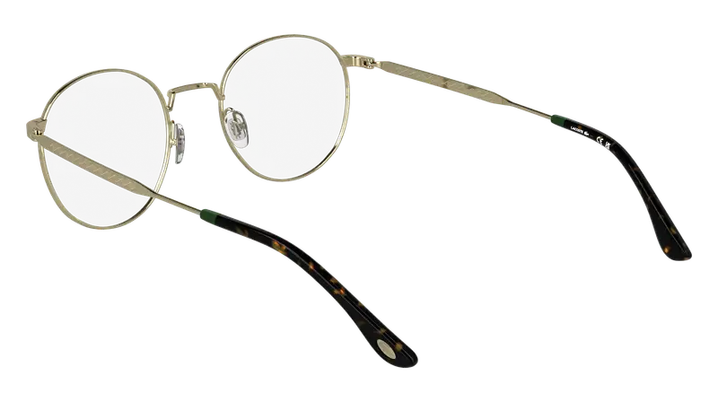 Lacoste Unisex L2308 714 Montature da vista Metallo Oro Squadrata Normale miniatura 3