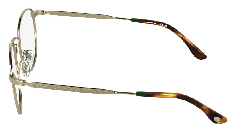 Unisex L2315 714 Montature da vista Metallo Oro Squadrata Normale miniatura 3