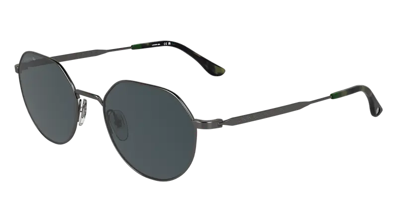 Lacoste Unisex L268S 035 Occhiali da sole Metallo Canna di fucile Grigio Squadrata Normale