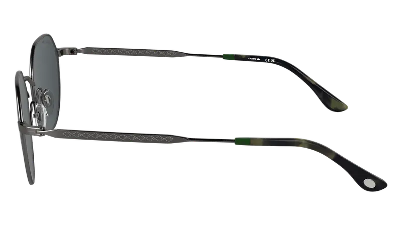 Lacoste Unisex L268S 035 Occhiali da sole Metallo Canna di fucile Grigio Squadrata Normale miniatura 2