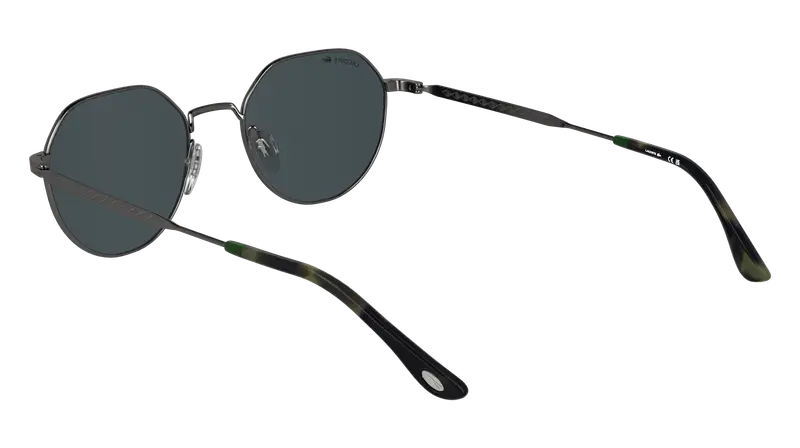 Lacoste Unisex L268S 035 Occhiali da sole Metallo Canna di fucile Grigio Squadrata Normale miniatura 3