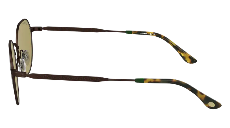 Lacoste Unisex L268S 210 Occhiali da sole Metallo Marrone Marrone Squadrata Normale miniatura 2